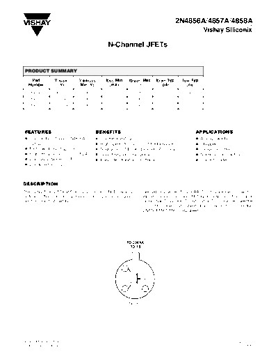 Vishay 2n4856a 2n4857a 2n4858a  . Electronic Components Datasheets Active components Transistors Vishay 2n4856a_2n4857a_2n4858a.pdf