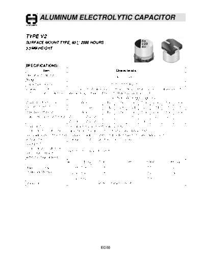 Cosonic [SMD] V2 Series  . Electronic Components Datasheets Passive components capacitors Cosonic Cosonic [SMD] V2 Series.pdf