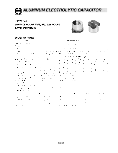 Cosonic [SMD] V3 Series  . Electronic Components Datasheets Passive components capacitors Cosonic Cosonic [SMD] V3 Series.pdf