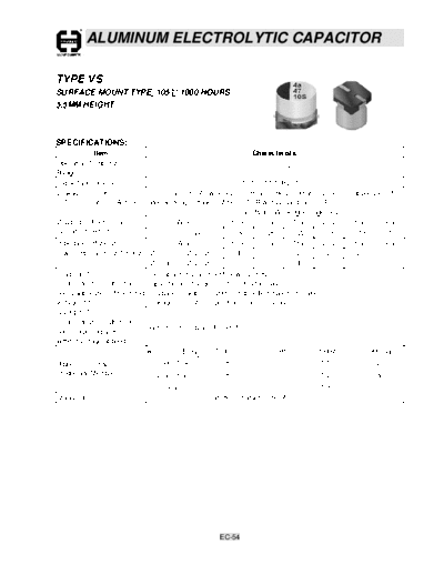 Cosonic [SMD] VS Series  . Electronic Components Datasheets Passive components capacitors Cosonic Cosonic [SMD] VS Series.pdf