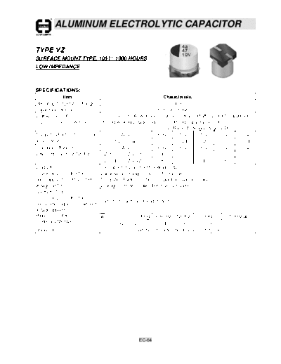 Cosonic [SMD] VZ Series  . Electronic Components Datasheets Passive components capacitors Cosonic Cosonic [SMD] VZ Series.pdf