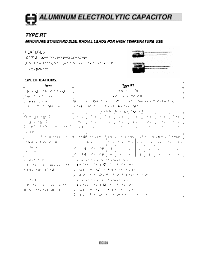 Cosonic [radial thru-hole] RT Series  . Electronic Components Datasheets Passive components capacitors Cosonic Cosonic [radial thru-hole] RT Series.pdf