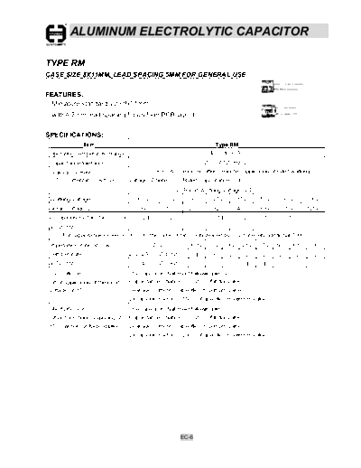 Cosonic ec06  . Electronic Components Datasheets Passive components capacitors Cosonic ec06.pdf