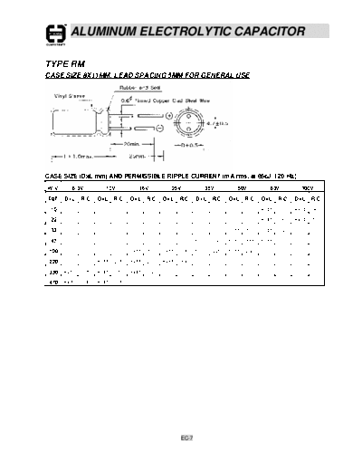 Cosonic ec07  . Electronic Components Datasheets Passive components capacitors Cosonic ec07.pdf