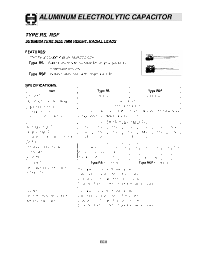 Cosonic ec08  . Electronic Components Datasheets Passive components capacitors Cosonic ec08.pdf