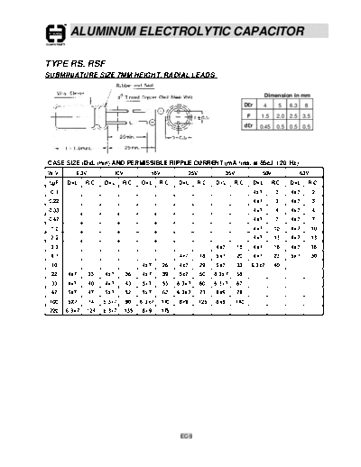 Cosonic ec09  . Electronic Components Datasheets Passive components capacitors Cosonic ec09.pdf