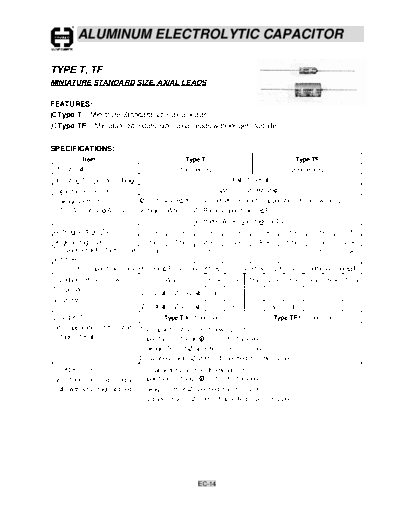 Cosonic ec14  . Electronic Components Datasheets Passive components capacitors Cosonic ec14.pdf