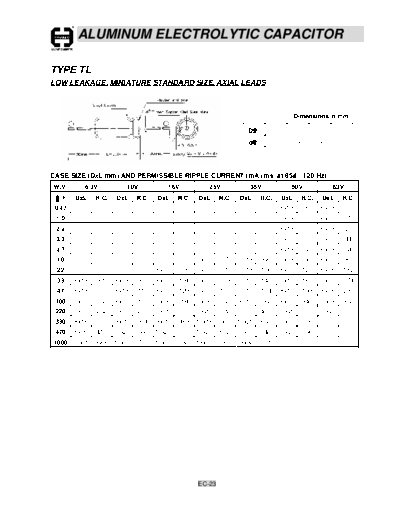 Cosonic ec23  . Electronic Components Datasheets Passive components capacitors Cosonic ec23.pdf