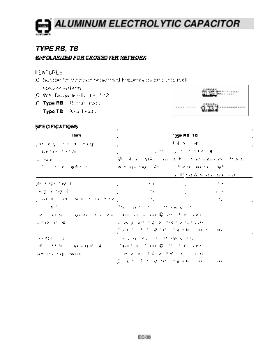 Cosonic ec38  . Electronic Components Datasheets Passive components capacitors Cosonic ec38.pdf