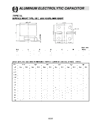 Cosonic ec57  . Electronic Components Datasheets Passive components capacitors Cosonic ec57.pdf