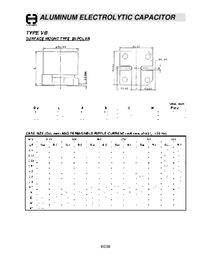 Cosonic ec59  . Electronic Components Datasheets Passive components capacitors Cosonic ec59.pdf