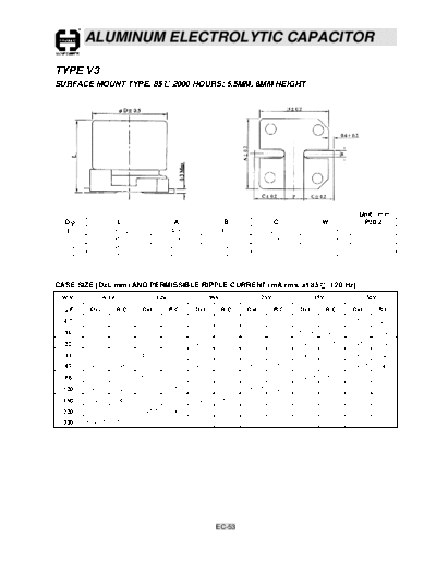 Cosonic ec53  . Electronic Components Datasheets Passive components capacitors Cosonic ec53.pdf