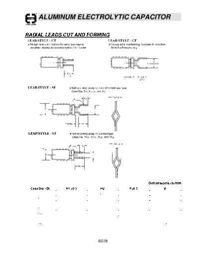 Cosonic ec79  . Electronic Components Datasheets Passive components capacitors Cosonic ec79.pdf