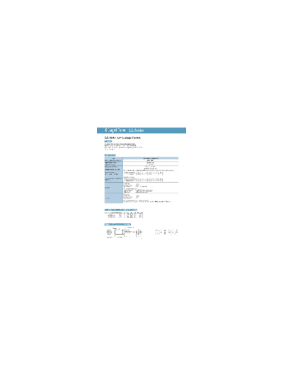 CapCon [Regioncap] CapCon [radial thru-hole] LL Series  . Electronic Components Datasheets Passive components capacitors CapCon [Regioncap] CapCon [radial thru-hole] LL Series.pdf