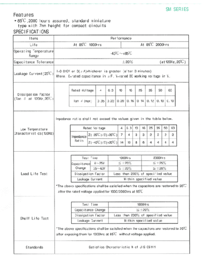 Anodia [radial thru-hole] SM Series  . Electronic Components Datasheets Passive components capacitors Anodia Anodia [radial thru-hole] SM Series.pdf