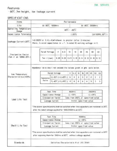 Anodia [radial thru-hole] SML Series  . Electronic Components Datasheets Passive components capacitors Anodia Anodia [radial thru-hole] SML Series.pdf