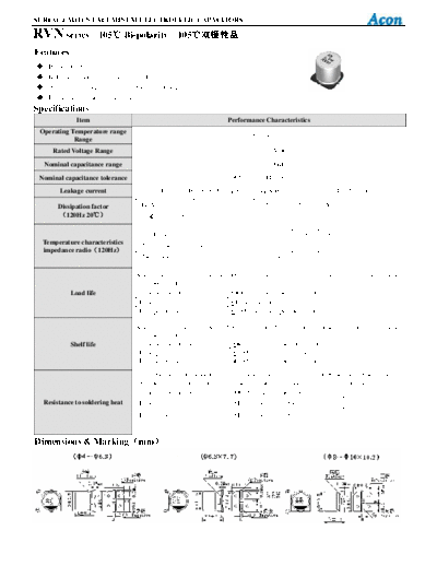 Acon Acon [SMD] RVN Series  . Electronic Components Datasheets Passive components capacitors Acon Acon [SMD] RVN Series.pdf