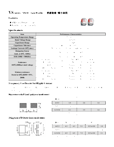 Acon [polymer smd] VS Series  . Electronic Components Datasheets Passive components capacitors Acon Acon [polymer smd] VS Series.pdf