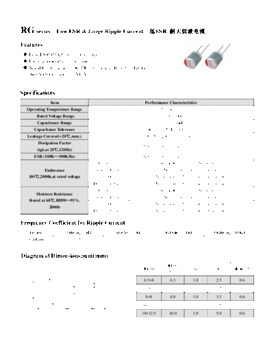 Acon [polymer thru-hole] RG Series  . Electronic Components Datasheets Passive components capacitors Acon Acon [polymer thru-hole] RG Series.pdf