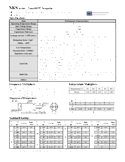 Acon [radial thru-hole] NKS Series  . Electronic Components Datasheets Passive components capacitors Acon Acon [radial thru-hole] NKS Series.pdf