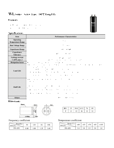 Acon [screw terminal] WL Series  . Electronic Components Datasheets Passive components capacitors Acon Acon [screw terminal] WL Series.pdf
