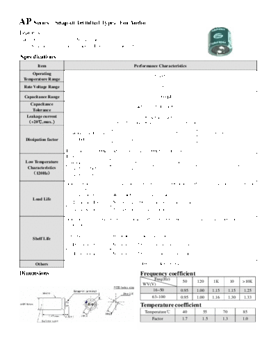 Acon Acon [snap-in] AP Series  . Electronic Components Datasheets Passive components capacitors Acon Acon [snap-in] AP Series.pdf