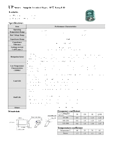 Acon Acon [snap-in] UP Series  . Electronic Components Datasheets Passive components capacitors Acon Acon [snap-in] UP Series.pdf