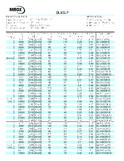 Aerox [snap-in] SL-SLF Series  . Electronic Components Datasheets Passive components capacitors Aerox Aerox [snap-in] SL-SLF Series.pdf