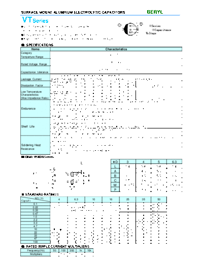 Beryl Beryl [SMD] VT Series  . Electronic Components Datasheets Passive components capacitors Beryl Beryl [SMD] VT Series.pdf