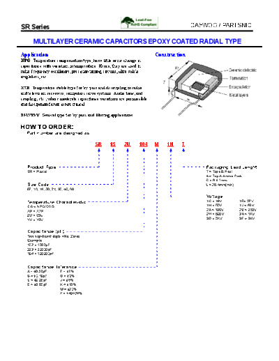 Daewoo-Parstnic Daewoo-Partsnic [radial thru-hole] SR Series  . Electronic Components Datasheets Passive components capacitors Daewoo-Parstnic Daewoo-Partsnic [radial thru-hole] SR Series.pdf