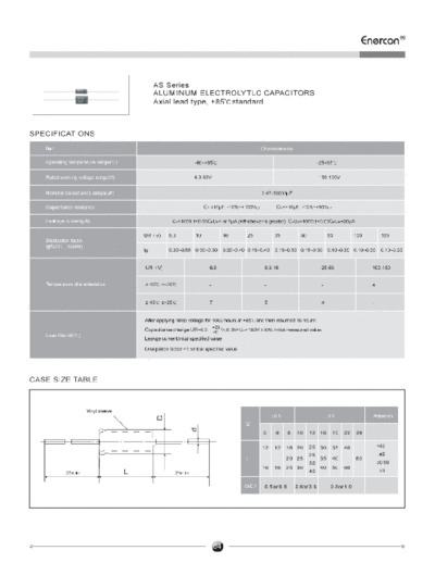 Enercon [Axial] AS Series  . Electronic Components Datasheets Passive components capacitors Enercon Enercon [Axial] AS Series.pdf