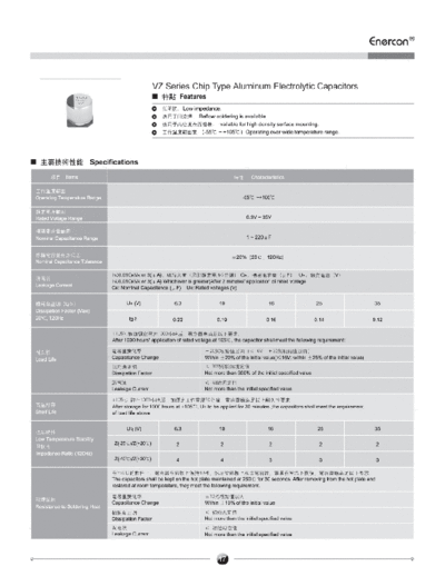 Enercon [SMD] VZ Series  . Electronic Components Datasheets Passive components capacitors Enercon Enercon [SMD] VZ Series.pdf