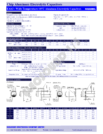 Elecsound [SMD] EAS3 Series  . Electronic Components Datasheets Passive components capacitors Elecsound Elecsound [SMD] EAS3 Series.pdf