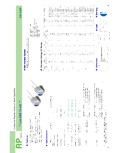 Elite [polymer thru-hole] RP Series  . Electronic Components Datasheets Passive components capacitors Elite Elite [polymer thru-hole] RP Series.pdf