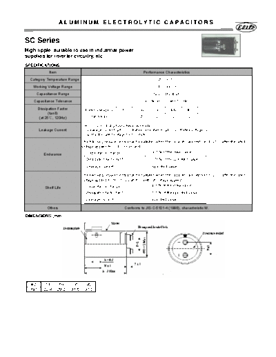 Elite [screw-terminal] SC Series  . Electronic Components Datasheets Passive components capacitors Elite Elite [screw-terminal] SC Series.pdf