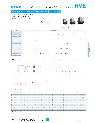 Elna Elna [smd] RVE Series  . Electronic Components Datasheets Passive components capacitors Elna Elna [smd] RVE Series.pdf