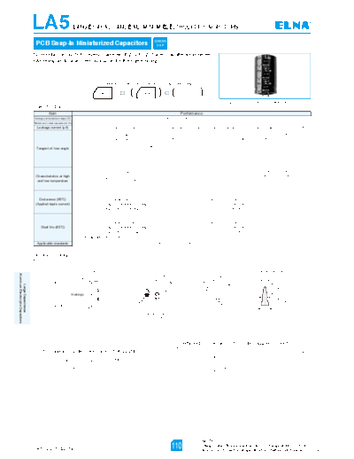 Elna [snap-in] LA5 Series  . Electronic Components Datasheets Passive components capacitors Elna Elna [snap-in] LA5 Series.pdf