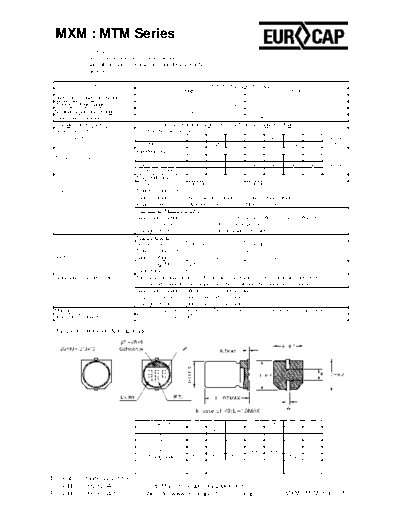 Eurocap [SMD] MXM-MTM Series  . Electronic Components Datasheets Passive components capacitors Eurocap Eurocap [SMD] MXM-MTM Series.pdf