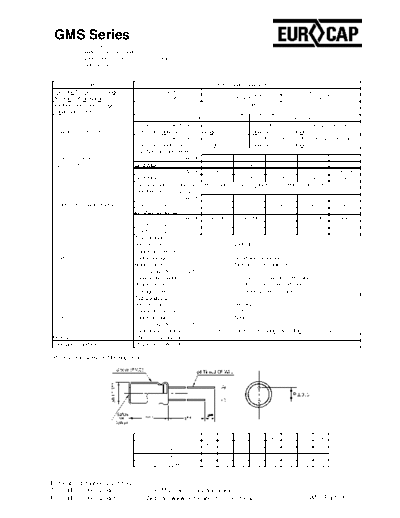 Eurocap [radial thru-hole ] GMS Series  . Electronic Components Datasheets Passive components capacitors Eurocap Eurocap [radial thru-hole ] GMS Series.pdf