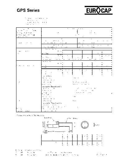 Eurocap [radial thru-hole ] GPS Series  . Electronic Components Datasheets Passive components capacitors Eurocap Eurocap [radial thru-hole ] GPS Series.pdf