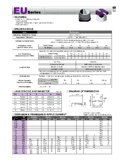 Evercon [smd] EU Series  . Electronic Components Datasheets Passive components capacitors Evercon Evercon [smd] EU Series.pdf