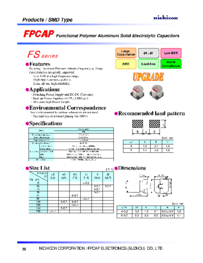 FPCAP [polymer SMD] Type ME - FS Series  . Electronic Components Datasheets Passive components capacitors FPCAP FPCAP [polymer SMD] Type ME - FS Series.pdf
