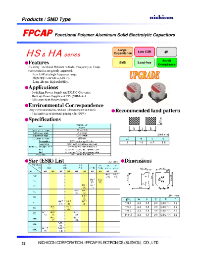 FPCAP [polymer SMD] Type ME - HS-HA Series  . Electronic Components Datasheets Passive components capacitors FPCAP FPCAP [polymer SMD] Type ME - HS-HA Series.pdf