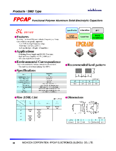 FPCAP [polymer SMD] Type ME - SL Series  . Electronic Components Datasheets Passive components capacitors FPCAP FPCAP [polymer SMD] Type ME - SL Series.pdf
