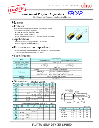 Fujitsu 2004 [polymer] RE Series Type 01-S1  . Electronic Components Datasheets Passive components capacitors Fujitsu Fujitsu 2004 [polymer] RE Series Type 01-S1.pdf