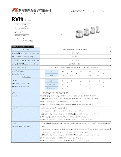 Fulik Fulik [smd] RVH Series  . Electronic Components Datasheets Passive components capacitors Fulik Fulik [smd] RVH Series.pdf