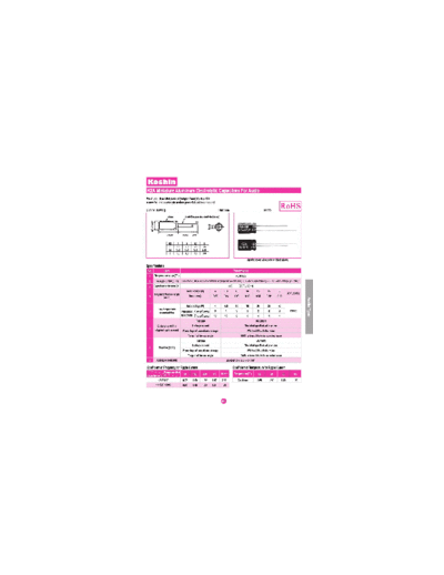 Koshin [radial thru-hole] K2A Series  . Electronic Components Datasheets Passive components capacitors Koshin Koshin [radial thru-hole] K2A Series.pdf