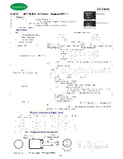 KapuCon [radial thru-hole] KS Series  . Electronic Components Datasheets Passive components capacitors KapuCon KapuCon [radial thru-hole] KS Series.pdf