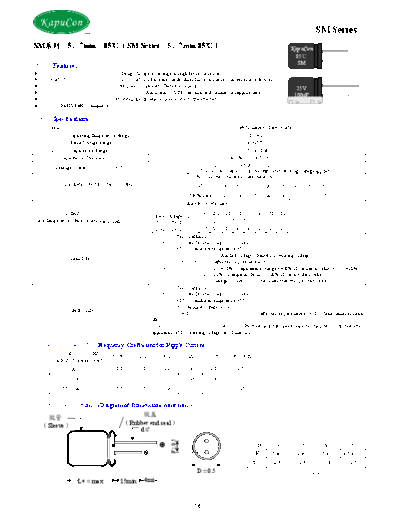 KapuCon [radial thru-hole] SM Series  . Electronic Components Datasheets Passive components capacitors KapuCon KapuCon [radial thru-hole] SM Series.pdf