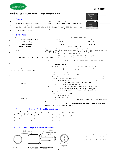 KapuCon [radial thru-hole] TH Series  . Electronic Components Datasheets Passive components capacitors KapuCon KapuCon [radial thru-hole] TH Series.pdf